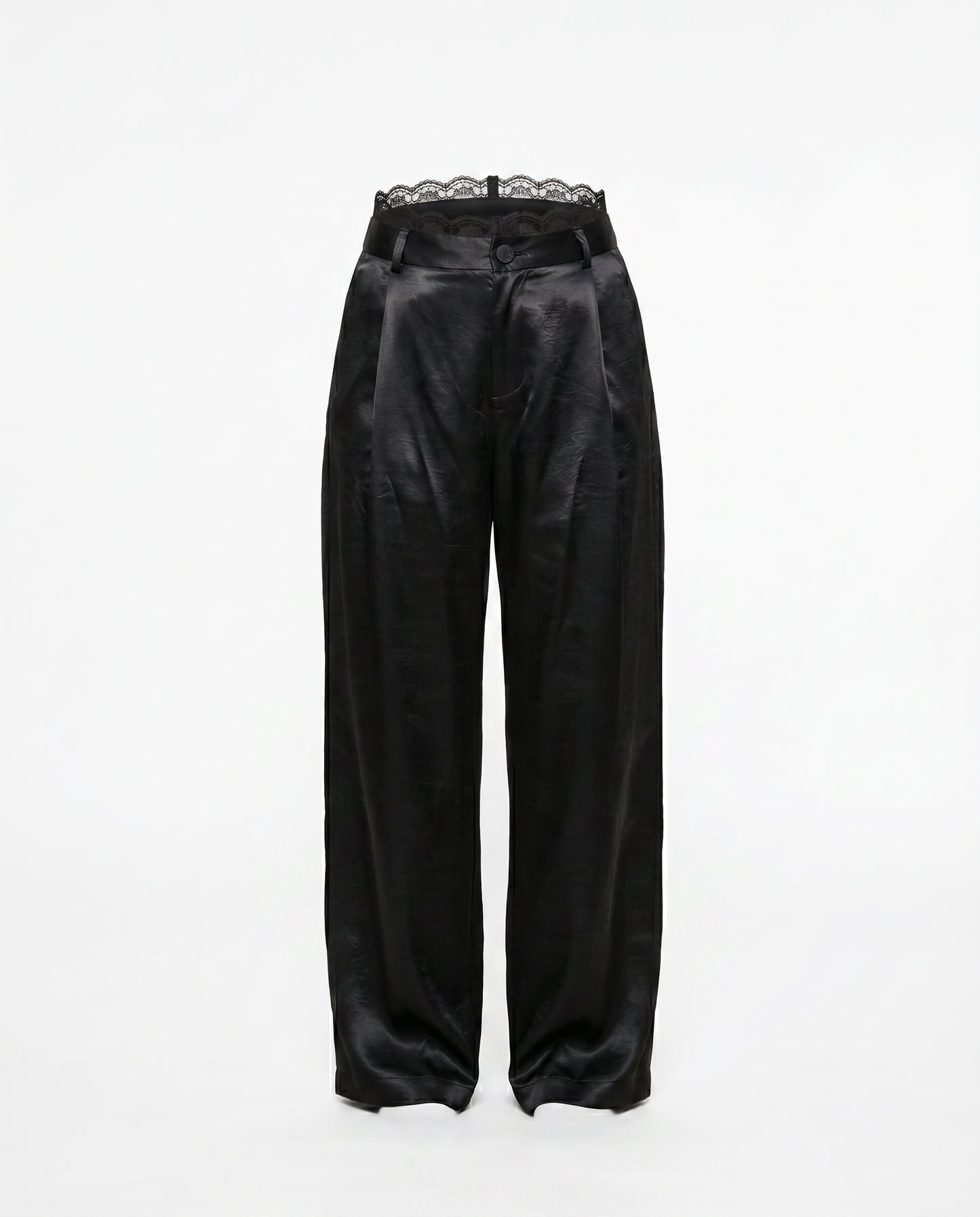 Pantaloni Satin Elegance Black