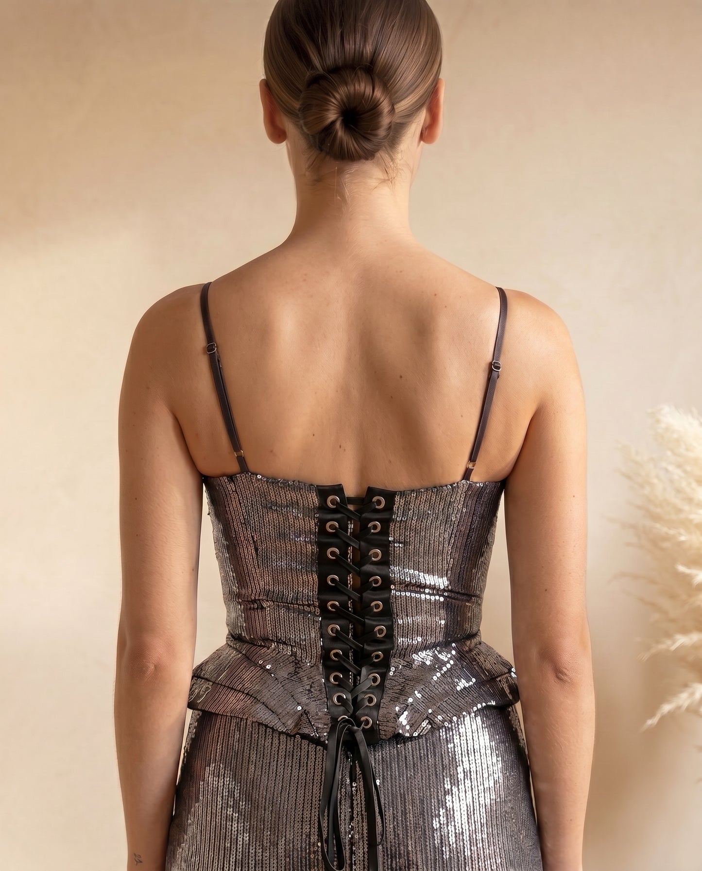 Setul Glamour Silver Sequin