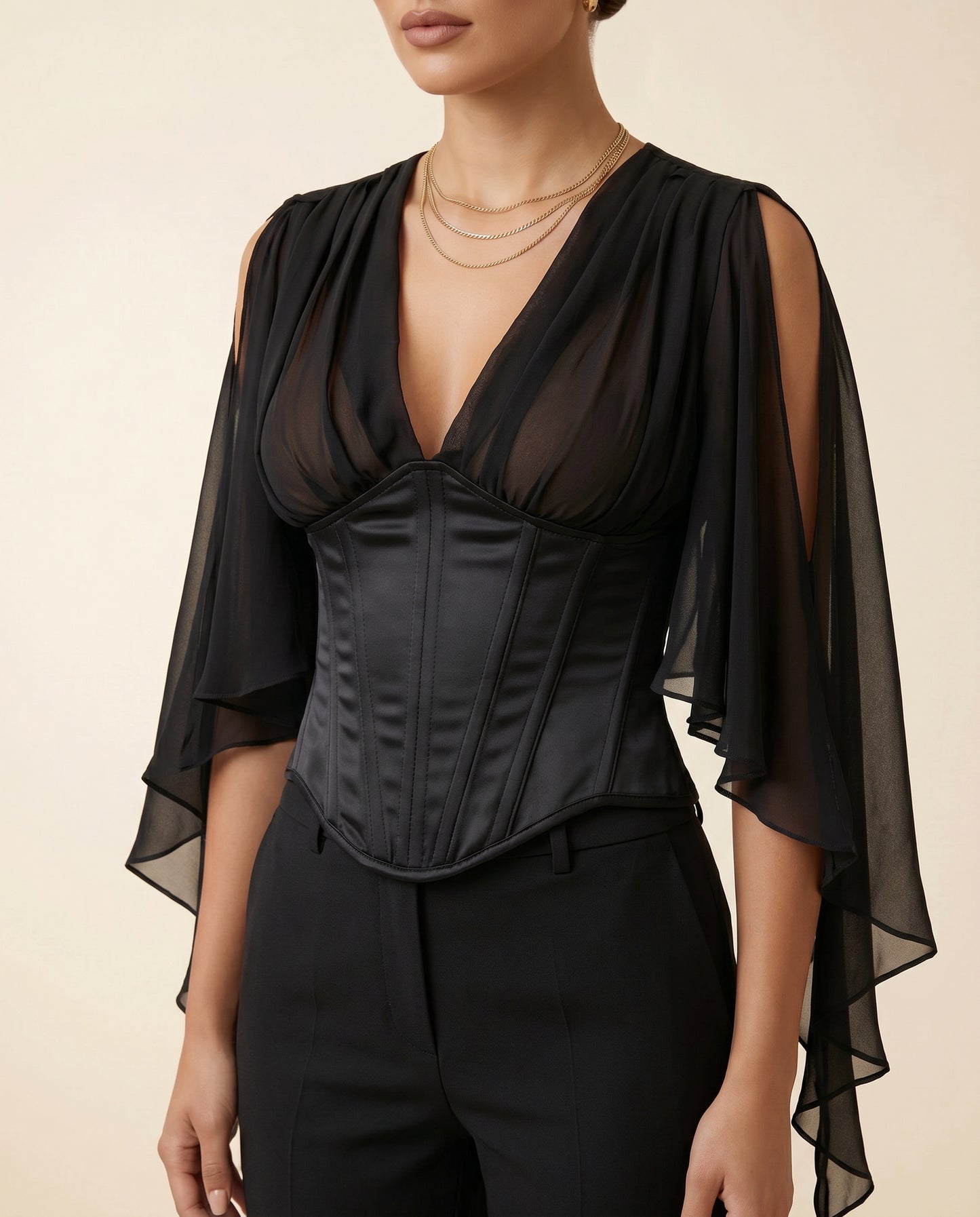 Top Corset Noir