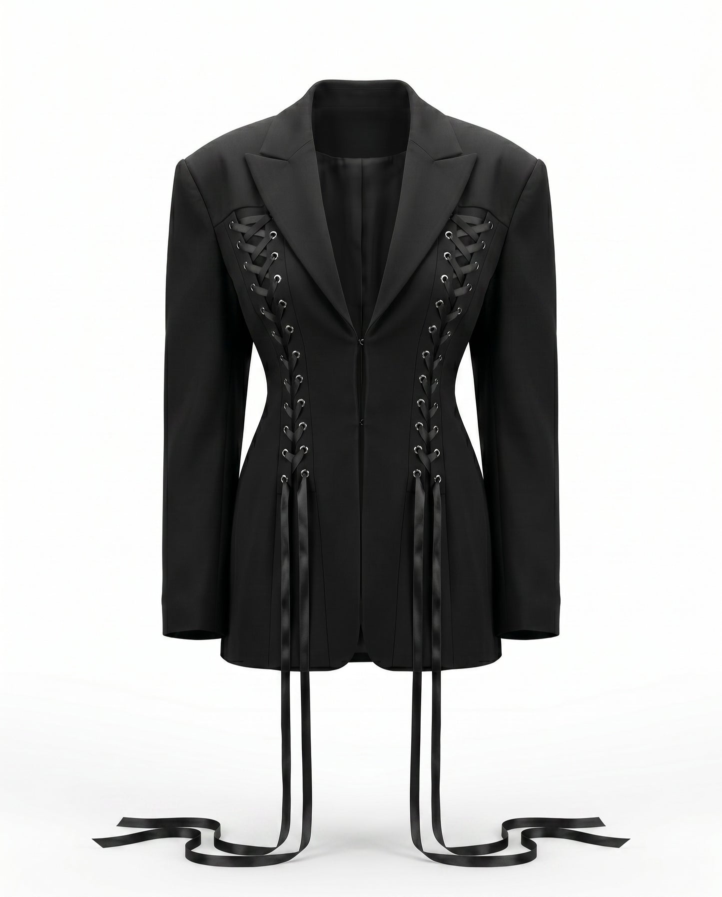 Rochia-Sacou Noir Elegance