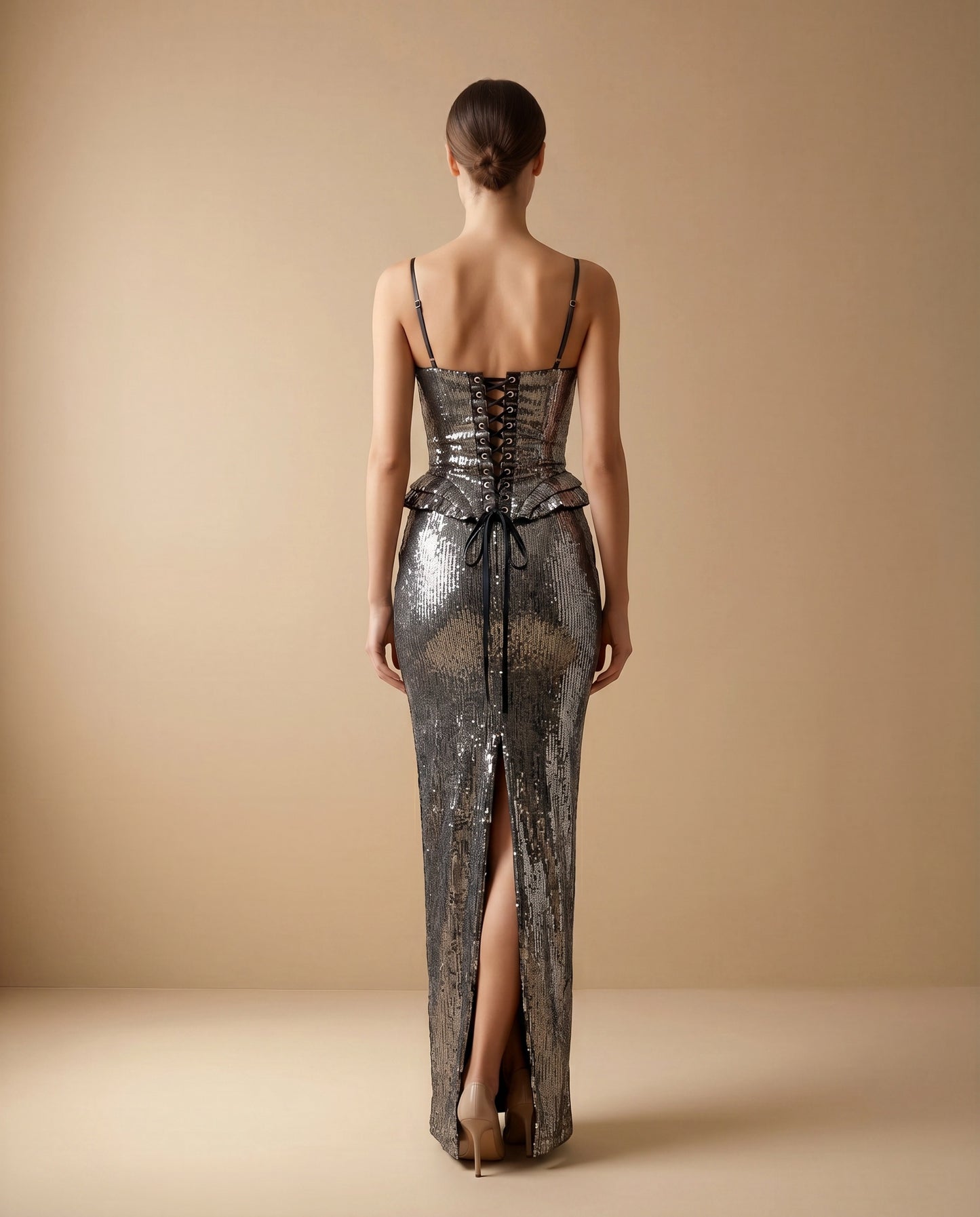 Setul Glamour Silver Sequin